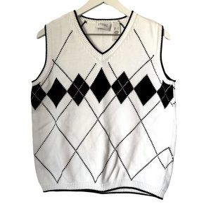 Vintage Liz Claiborne Golf Argyle Sweater Vest